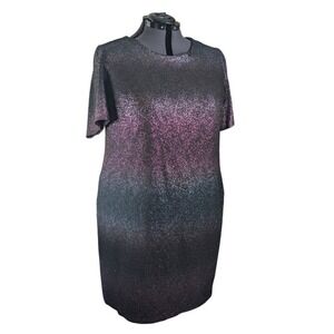 Celestial Glitter Ombre Dress 22/24 Plus Size Whimsigoth Lane Bryant